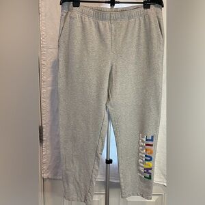 Men’s Branded Cotton Fleece Lounge/Sweat  Pants Grey XL